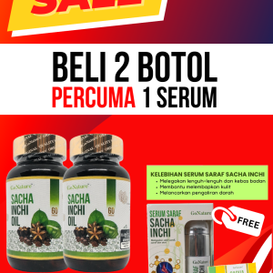 Pakej Berubat - 2 Botol Sacha Inchi Oil (softgel)