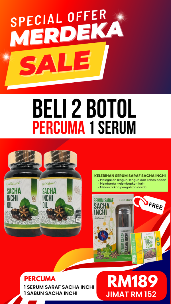 Pakej Berubat - 2 Botol Sacha Inchi Oil (softgel)
